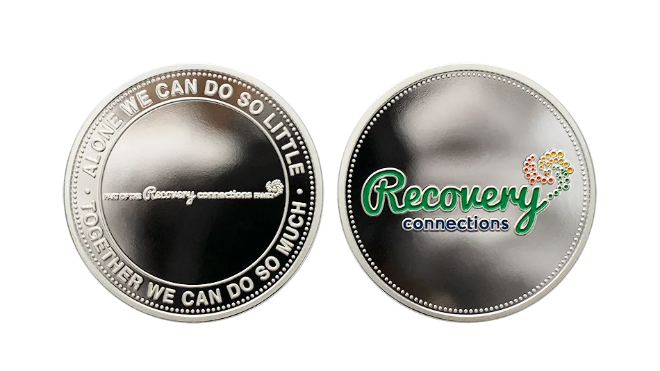 Custom silver award coin